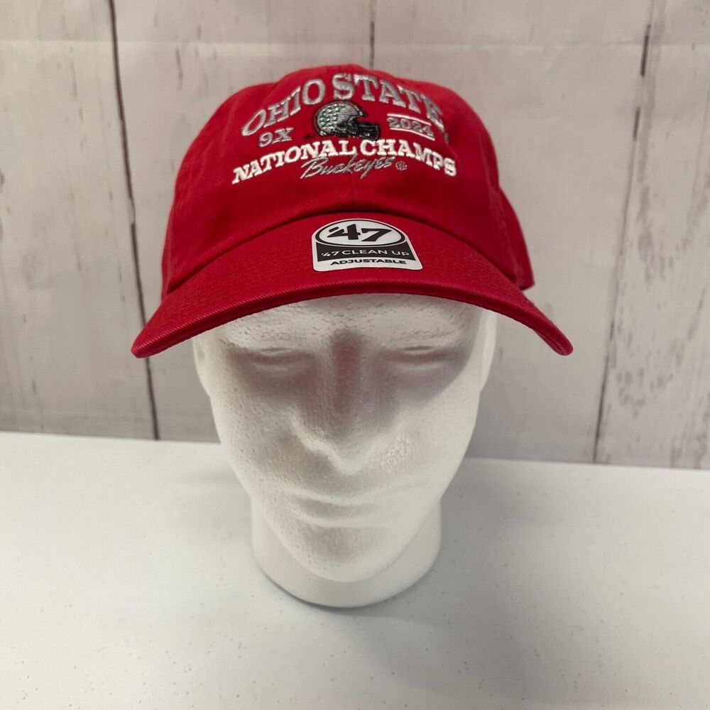 ‘47 Brand Clean Up Ohio State 2024 National Champions Playoff Champs CFP Hat Cap